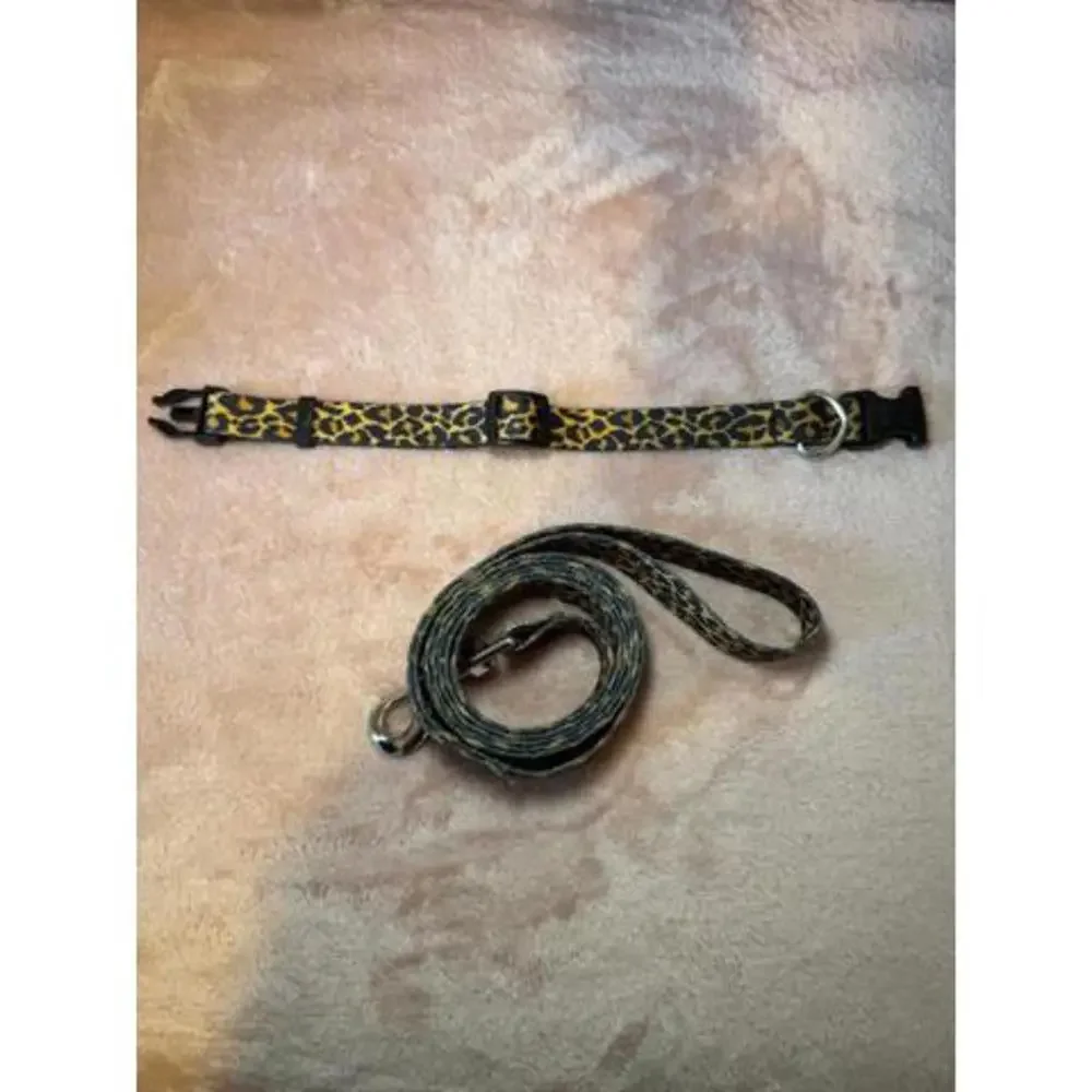 Leopard Pet Leash and Matching Collar‎